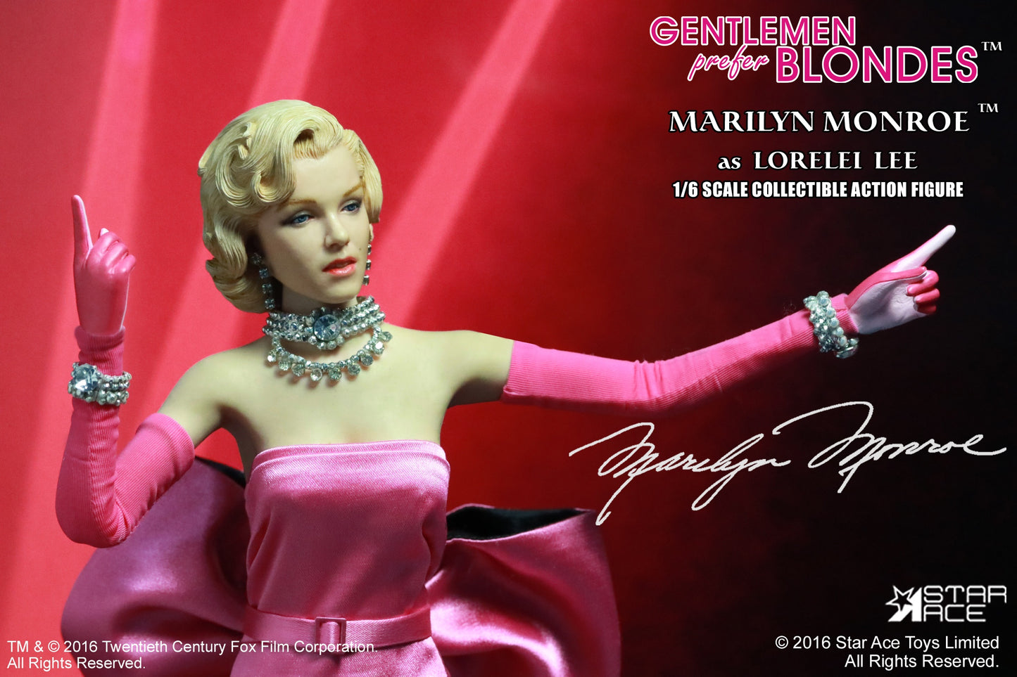 1/6 Marilyn Monroe "Lorelei Lee" Pink Dress ver.