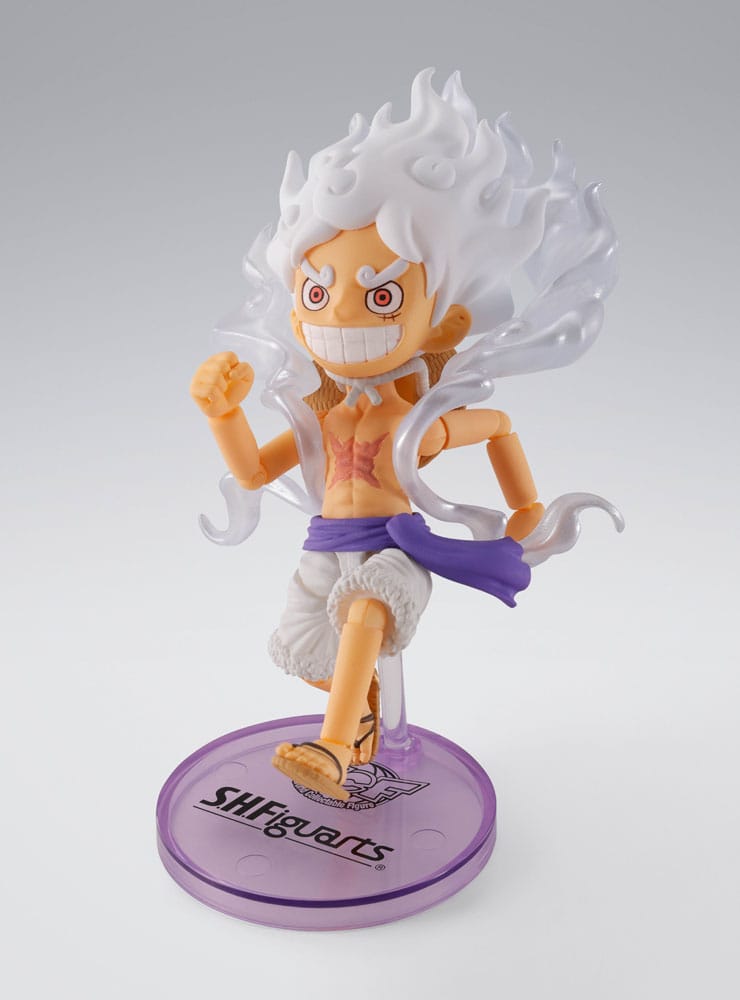 One Piece World Collactable Figures x S.H. Figuarts Action Figure Monkey D. Luffy Gear 5 8 cm