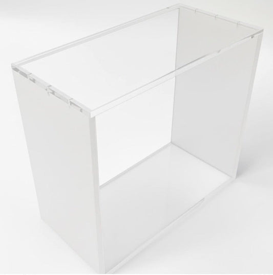 Evoretro Magnetic Acrylic Display Case for ETB with Colored Sides - White