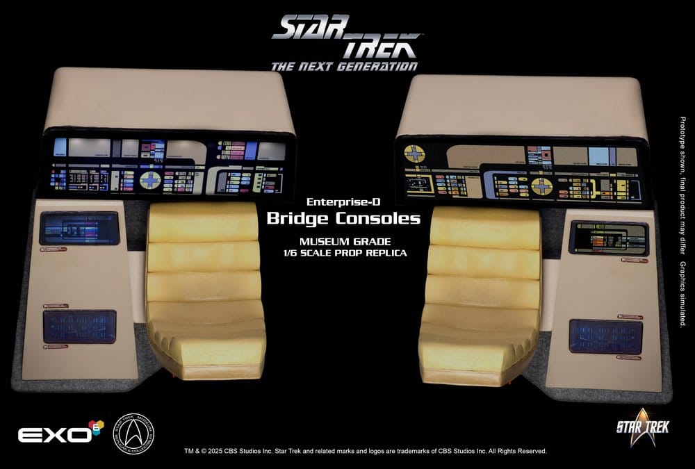 Star Trek: The Next Generation Replica 1/6 Enterprise-D Bridge Consoles Set