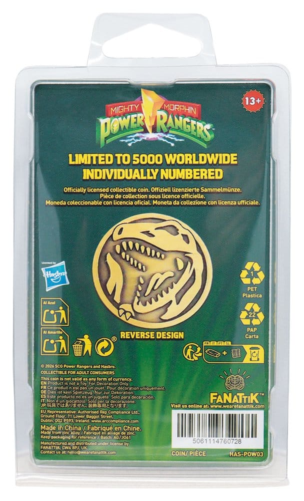 Power Rangers Collectable Coin Red Ranger Limited Edition