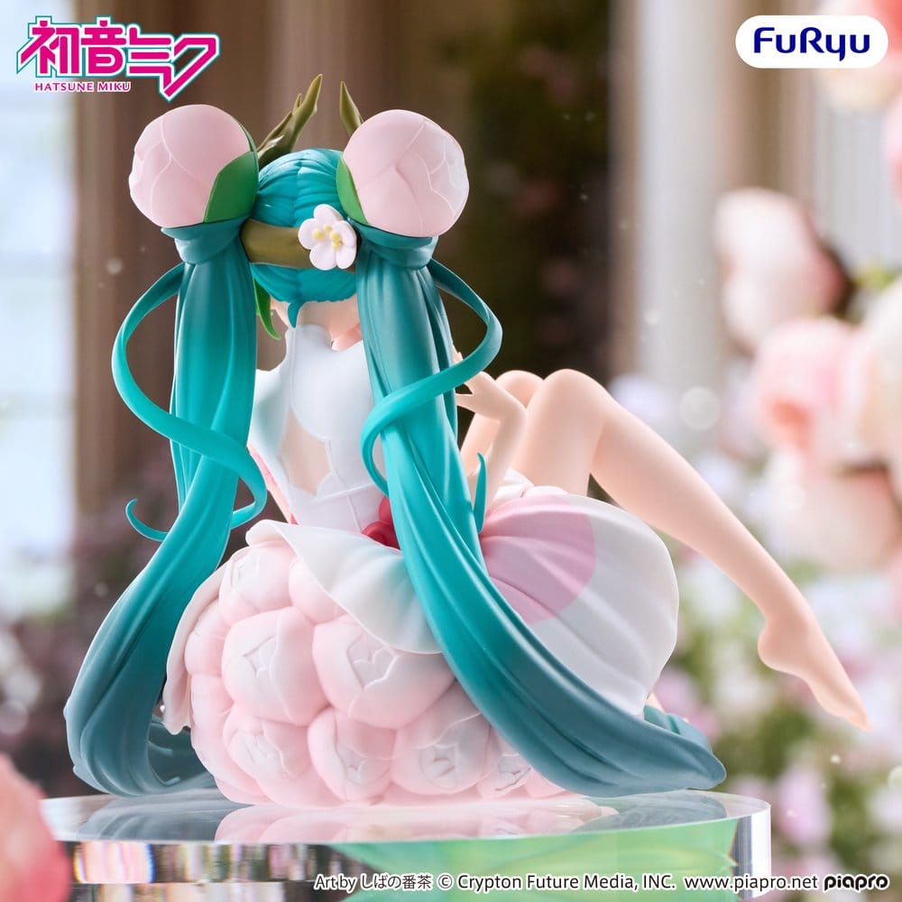 Hatsune Miku Noodle Stopper PVC Figure Flower Fairy White Plum Blossom 13 cm