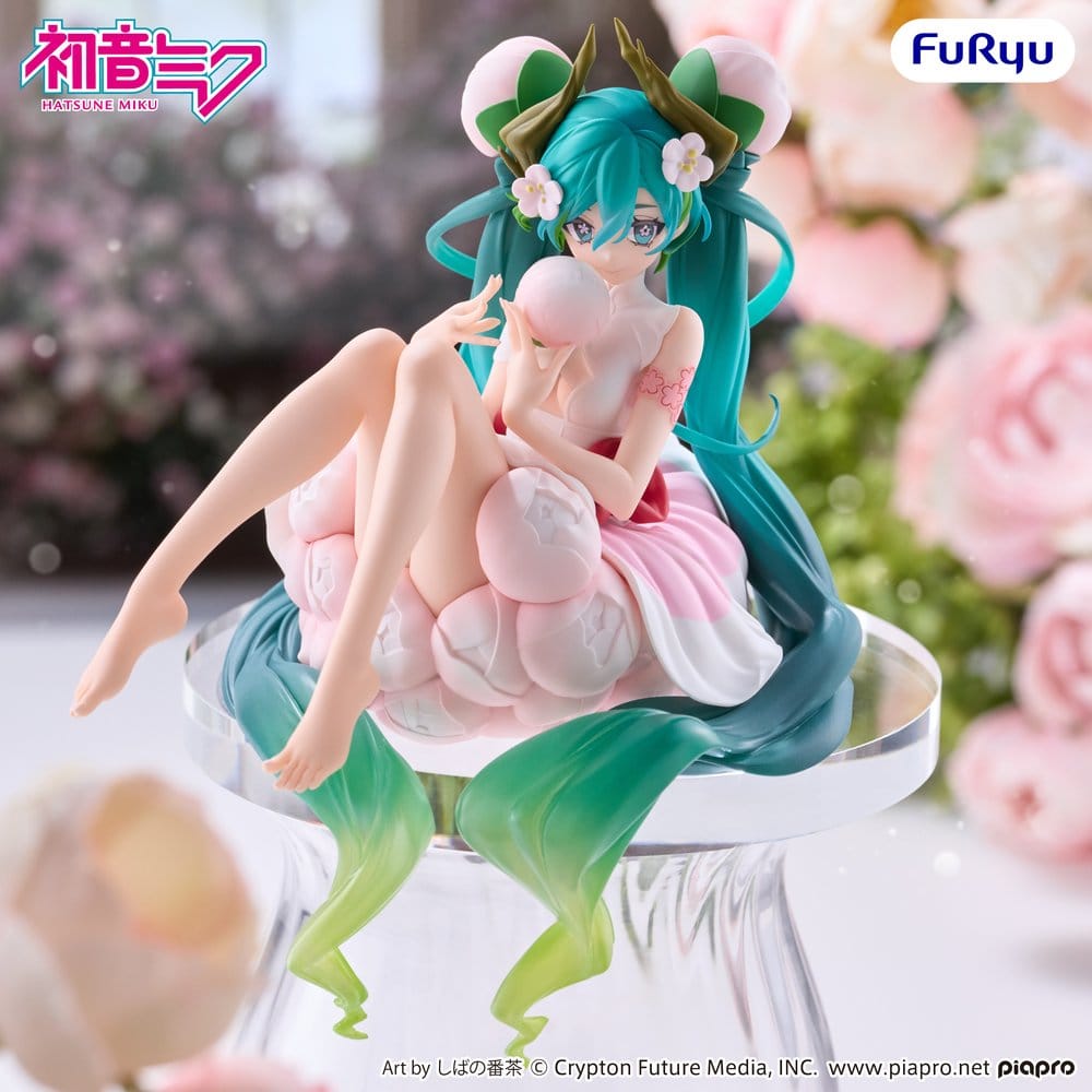 Hatsune Miku Noodle Stopper PVC Figure Flower Fairy White Plum Blossom 13 cm