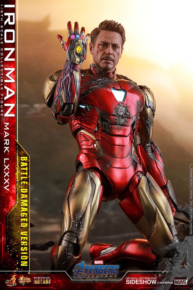 Avengers: Endgame Movie Masterpiece Diecast Action Figure 1/6 Iron Man Mark LXXXV (Battle Damaged Version) Special Edition 32 cm