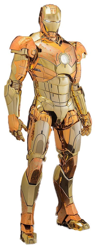 Iron Man Movie Masterpiece Diecast Action Figure 1/6 Iron Man Mark III (Golden & Copper Gold Version) Hot Toys Exclusive 33 cm