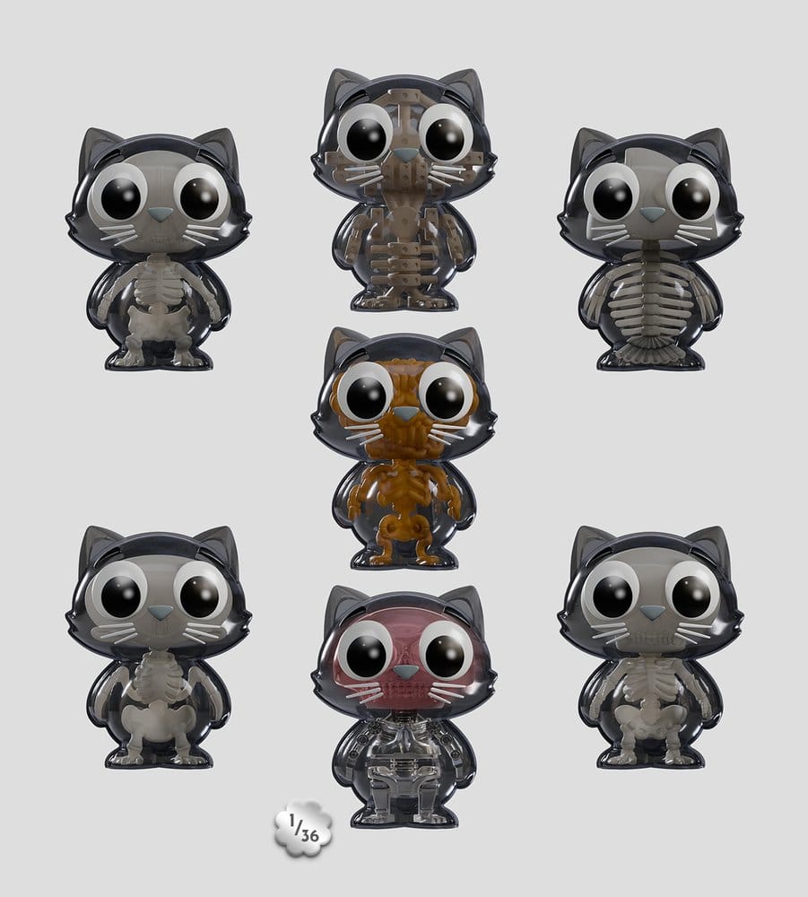Cat Scans Mini Figures S2 Bare Bones 6 cm Blind Box Display (6)