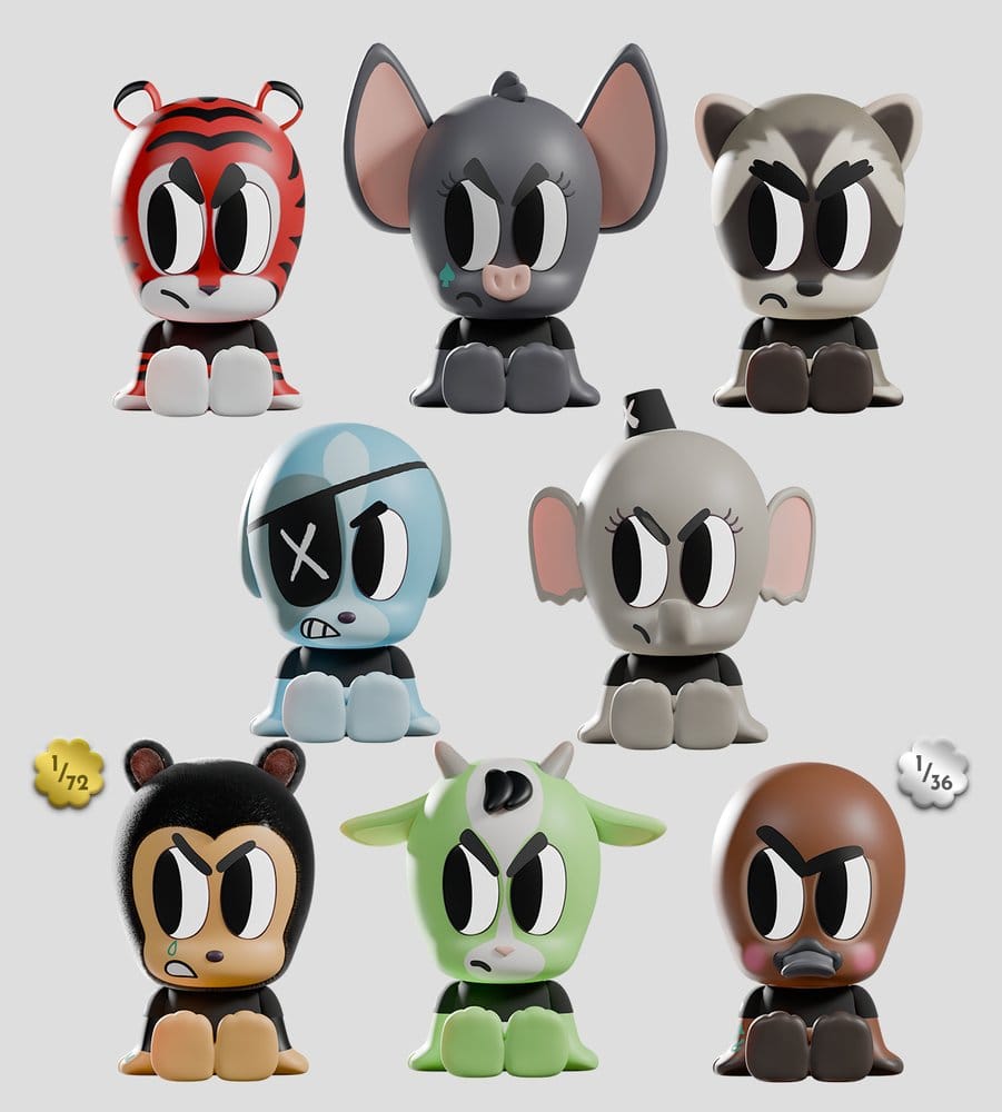 Tiny Shiny Hiney Peakers Mini Figures S2 Badasses 7 cm Blind Box Display (6)