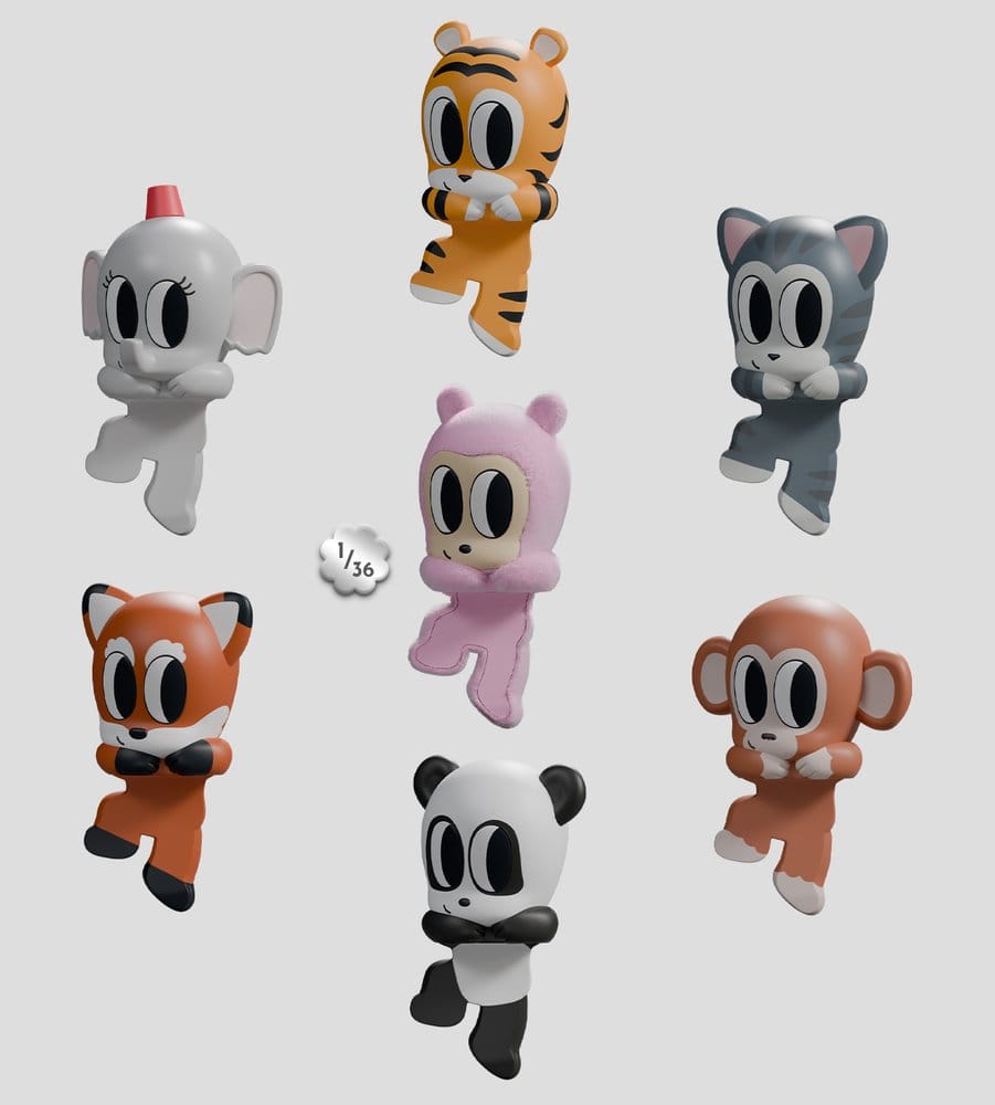 Tiny Shiny Hiney Peakers Mini Figures 6 cm Blind Box Display (6)