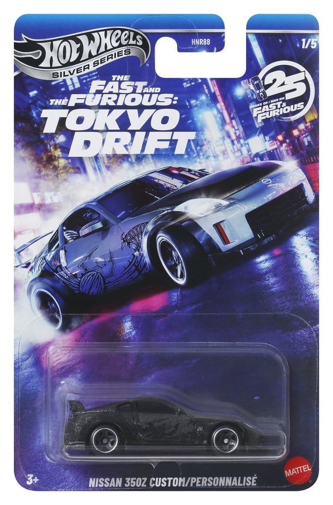 Fast & Furious Hot Wheels Silver Series Die-Cast Vehicles 1/64 979M Tokyo Drift Assortment (24)