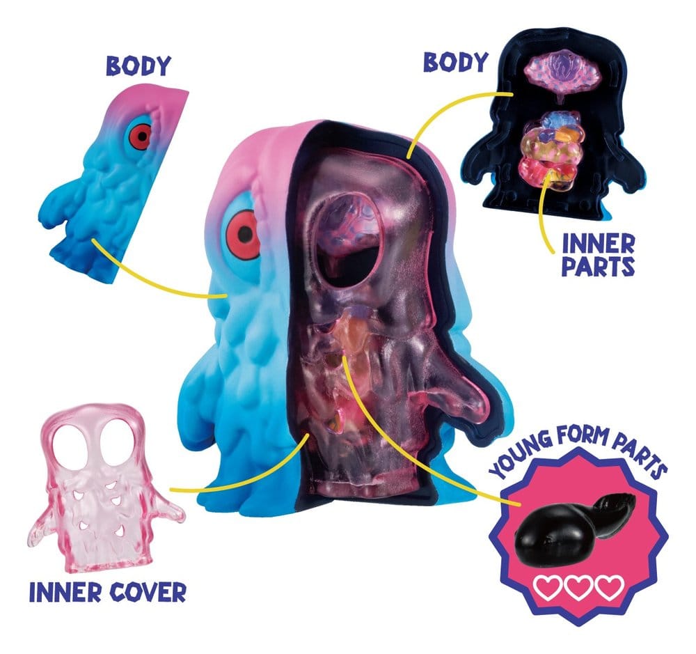 Godzilla Inside Fantasy Mini Figures Hedorah Blind Box Assortment (4)