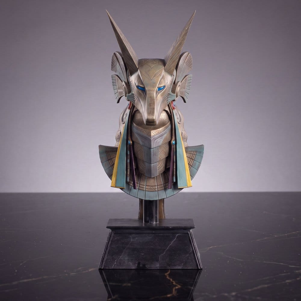 Stargate Desktop Replica Helmet Replica Jackal Guard Helmet Anubis 15 cm