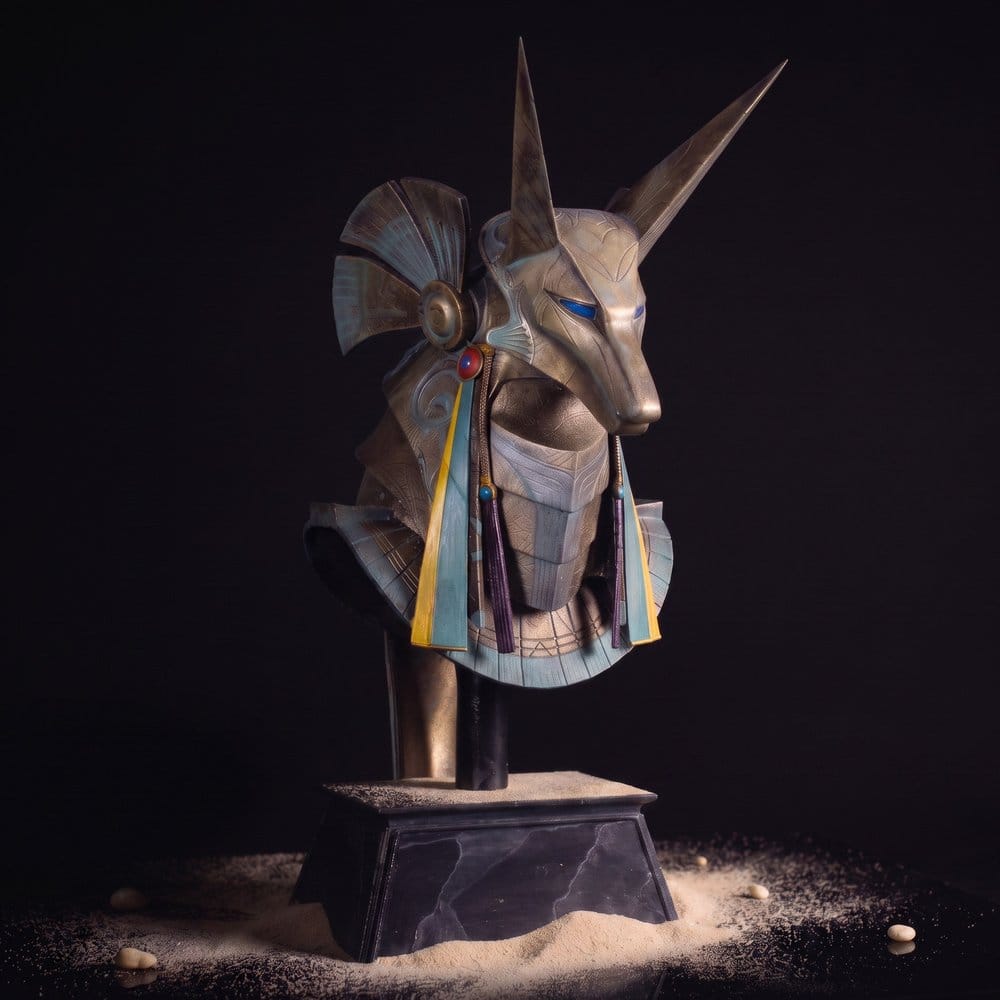 Stargate Desktop Replica Helmet Replica Jackal Guard Helmet Anubis 15 cm