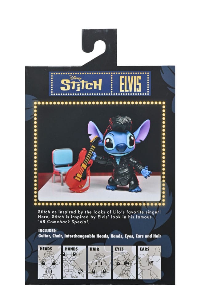 Lilo & Stitch Action Figure Ultimate Singer Elvis Stitch 7 cm