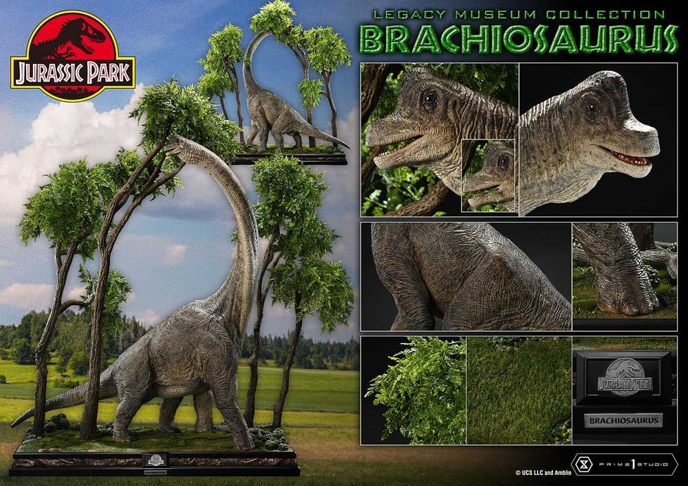 Jurassic Park (Film) Legacy Museum Collection Statue 1/15 Brachiosaurus 128 cm