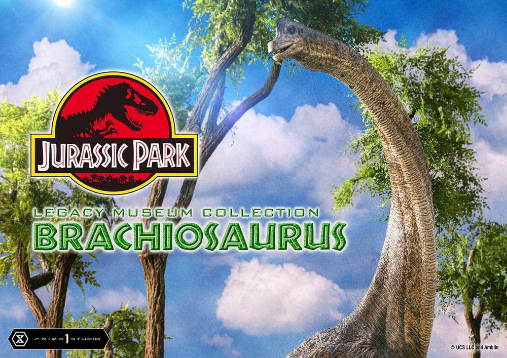 Jurassic Park (Film) Legacy Museum Collection Statue 1/15 Brachiosaurus Bonus Version 128 cm