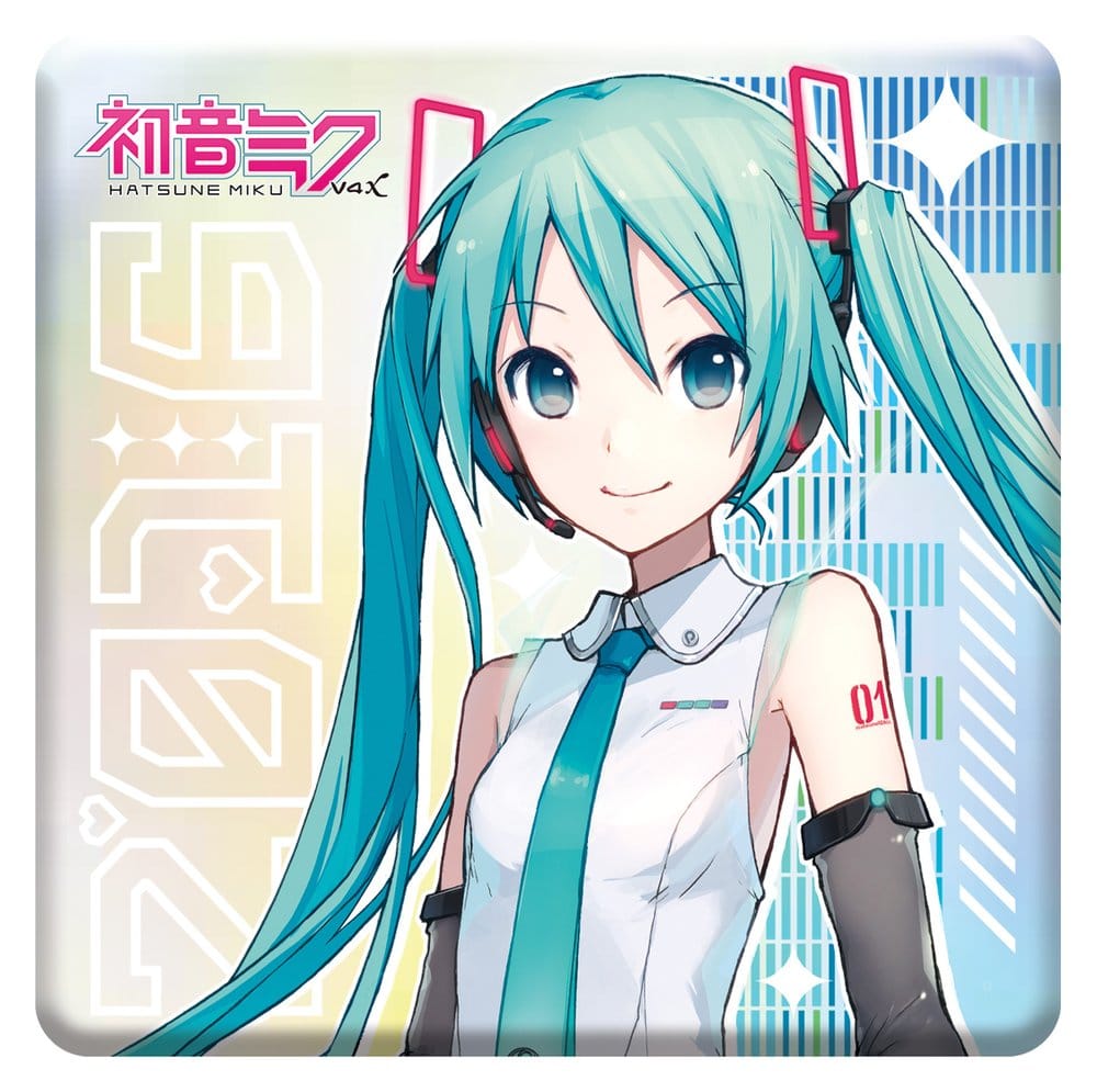 Hatsune Miku Holographic Badge V4X 10th Anniversary Rainbow Limited Edition 8 cm