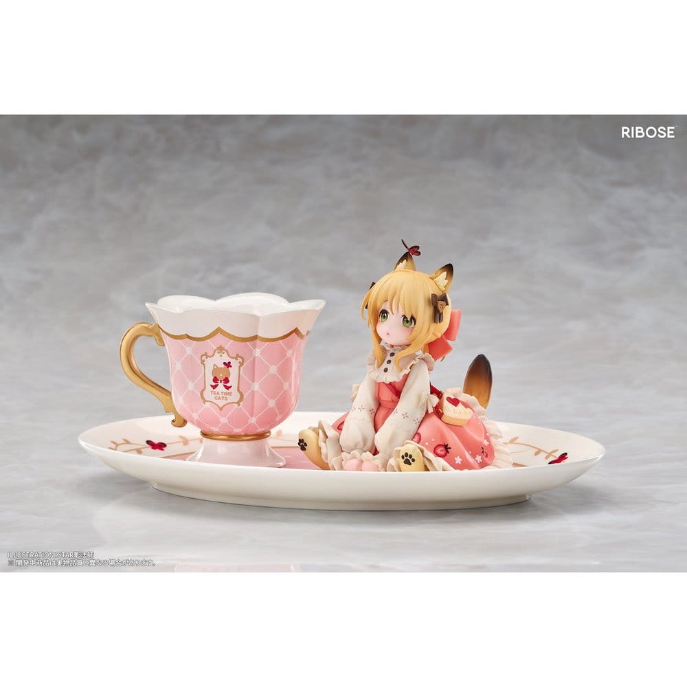 Original Character DLC Series PVC Figure Tea Time Cats Orange Cat 10 cm