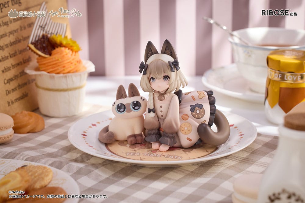 DLC Series Tea Time Cats x Siamese Cat Azuki-san Friendship Collaboration Limited Set