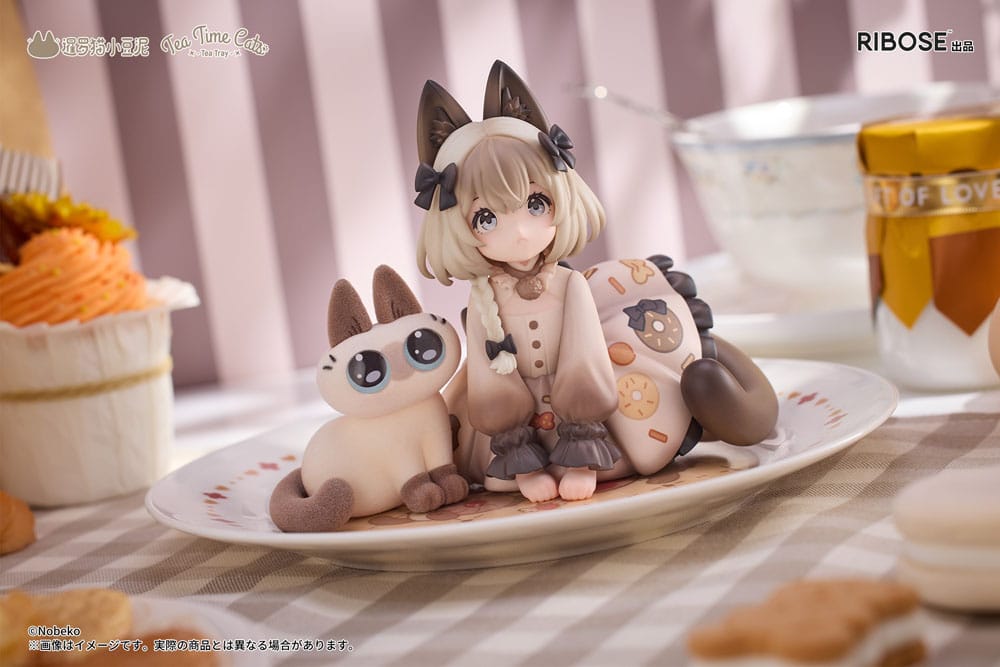 DLC Series Tea Time Cats x Siamese Cat Azuki-san Friendship Collaboration Limited Set