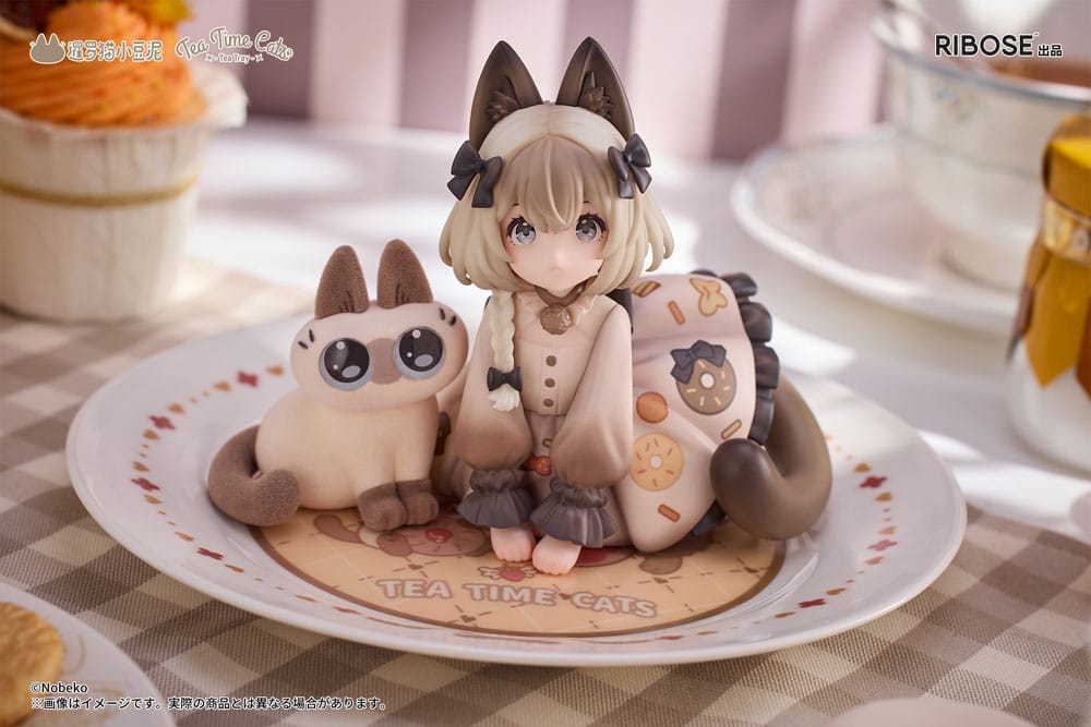 DLC Series Tea Time Cats x Siamese Cat Azuki-san Friendship Collaboration Limited Set