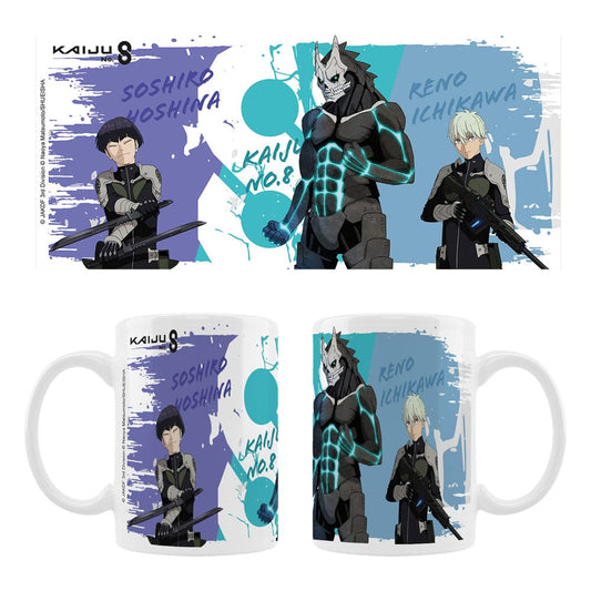 Kaiju No. 8 Ceramic Mug Kaiju No. 8, Reno Ichikawa, Soshiro Hoshina Season 2