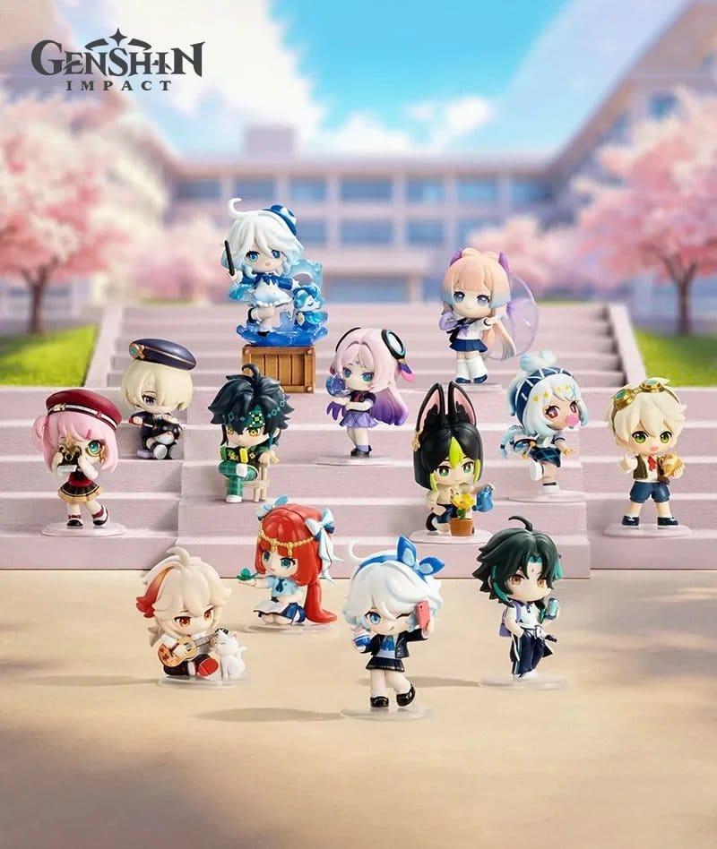 Genshin Impact Chibi Mini Figures Academy's Light and Shadow Poetry Blind Box Display (12)