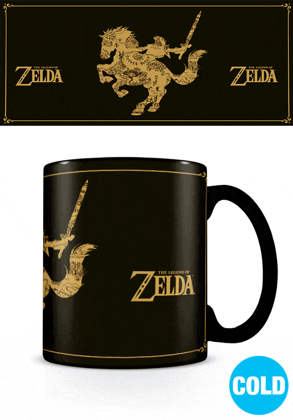 The Legend of Zelda Heat Change Mug (Map Silhouette) 315 ml