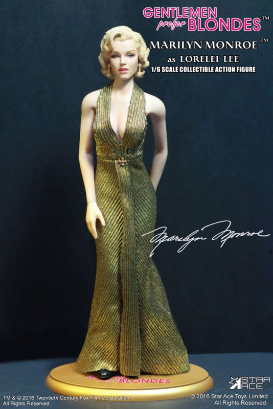 1/6 Marilyn Monroe "Lorelei Lee" Gold Dress ver.