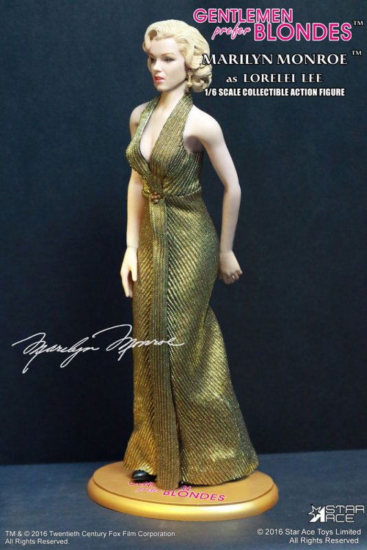 1/6 Marilyn Monroe "Lorelei Lee" Gold Dress ver.