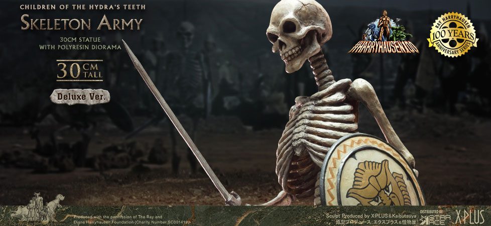 Jason and the Argonauts Gigantic Soft Vinyl Statue Ray Harryhausens Skeleton Army (Children of the Hydra's Teeth) Deluxe Ver. 32 cm