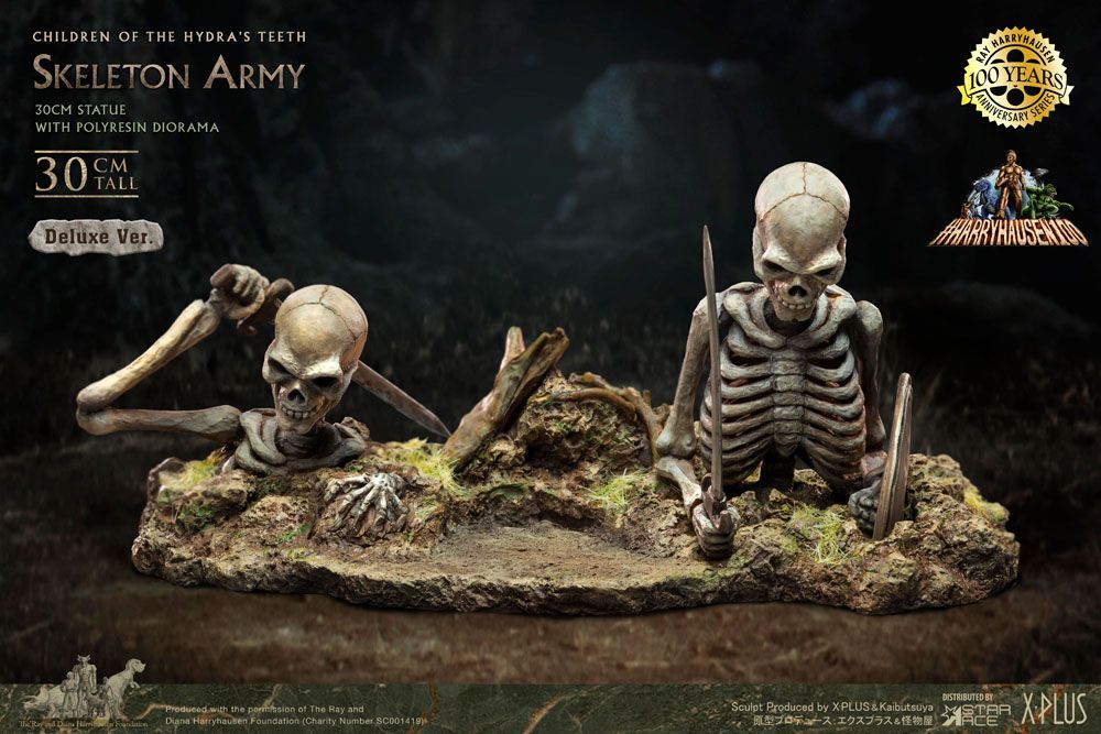 Jason and the Argonauts Gigantic Soft Vinyl Statue Ray Harryhausens Skeleton Army (Children of the Hydra's Teeth) Deluxe Ver. 32 cm