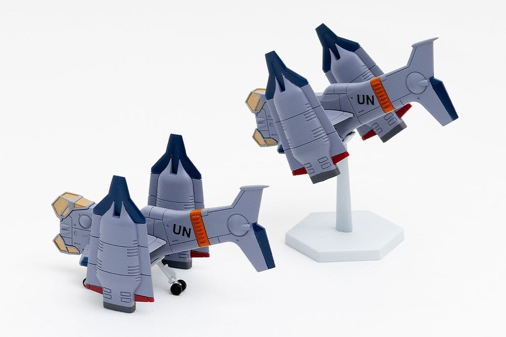 Rebuild of Evangelion SYUTO Tiny Scale Plastic Model Kit UNAF Close Air Support VTOL Aircraft YAGR-3B 5 cm