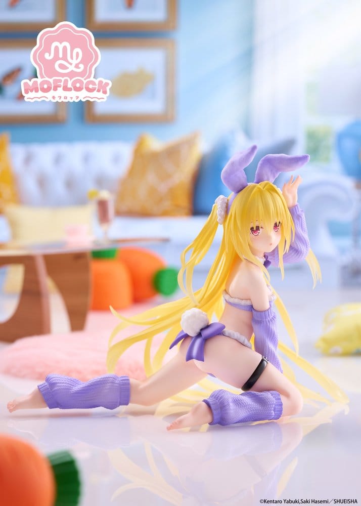 To Love-Ru Darkness MOFLOCK PVC Figure Golden Darkness (Fluffy Bunny Ver.) 13 cm