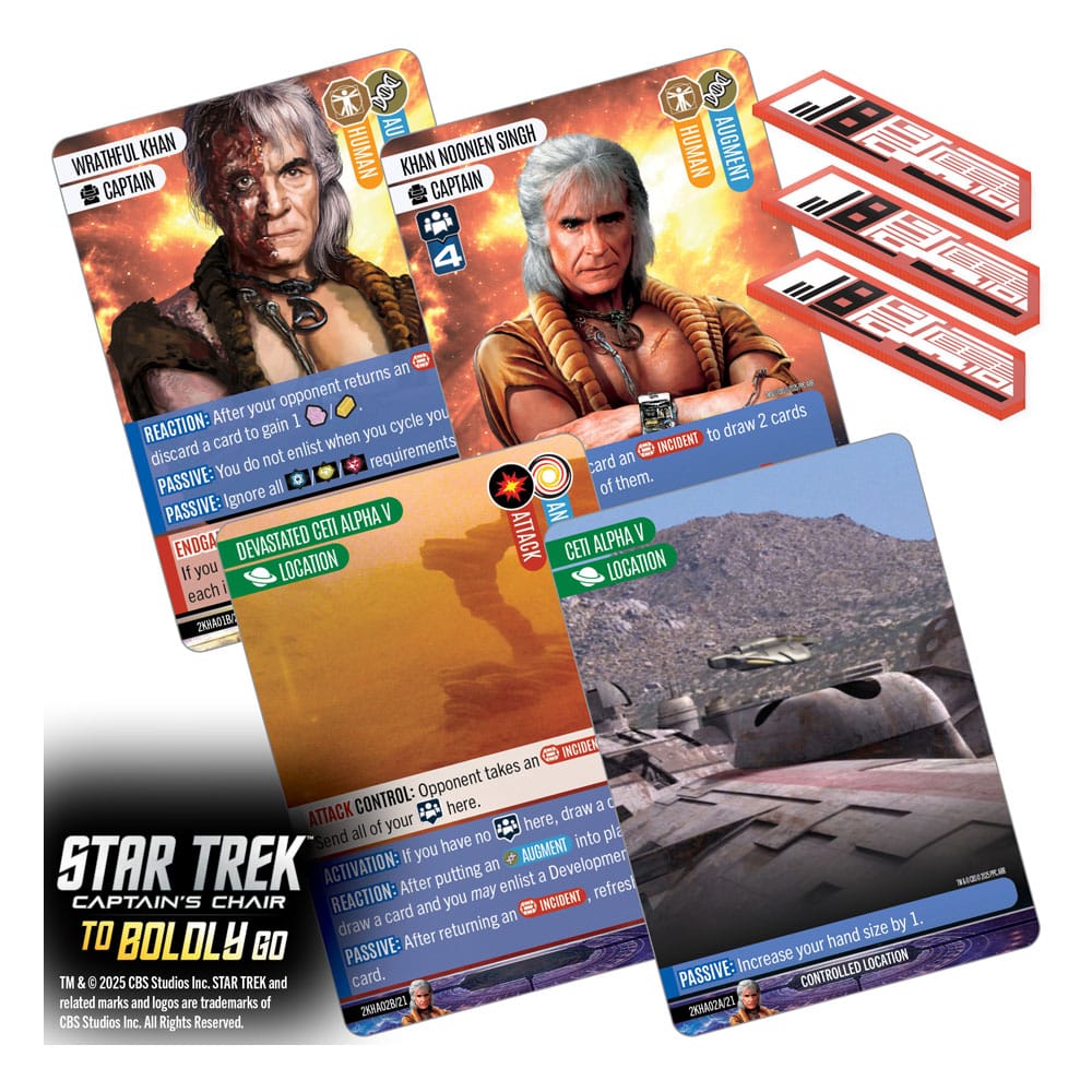 Star Trek: Captain's Chair Card Game To Boldly Go *English Version*