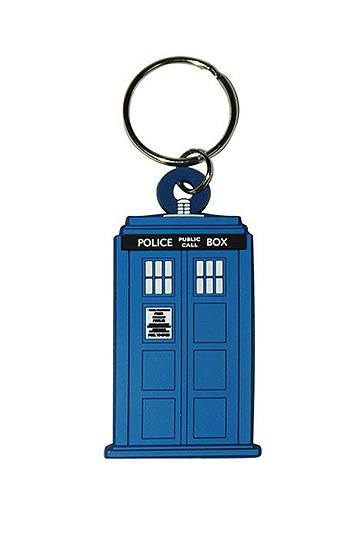 Dr Who Rubber Keychain Tardis