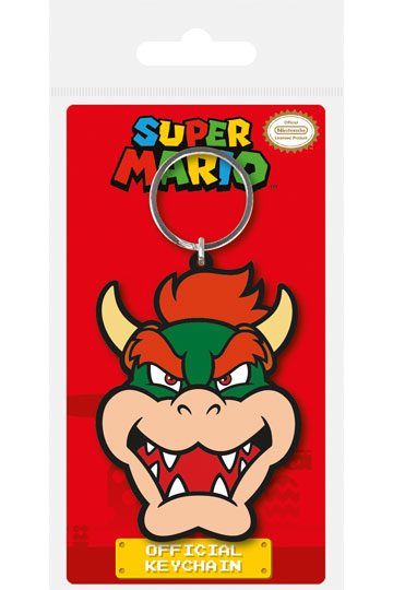 Super Mario Rubber Keychain Bowser 6 cm
