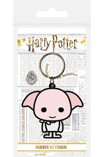 Harry Potter Rubber Schlüsselanhänger Chibi Dobby 6 cm