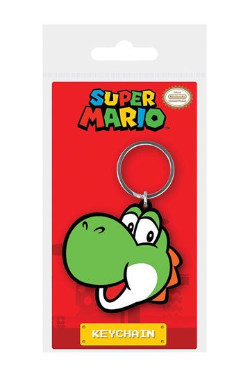 Super Mario Gummi-Schlüsselanhänger Yoshi 6 cm