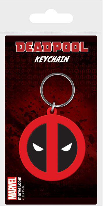 Marvel Comics Rubber Schlüsselanhänger Deadpool Symbol 6 cm